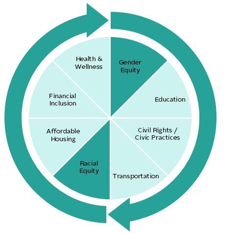 FIGURE 3 EIGHT CORE SOCIAL EQUITY ISSUE AREAS